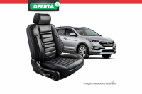 Imagem do produto Capa de Couro Preta Grancouro para Banco do Hyundai Santa Fé 2014/...  - Cod. 3383